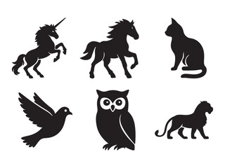 Animal and Mythical Creature Silhouettes