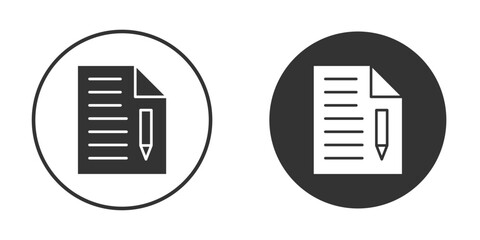 Declarations icons concept in solid versions. Flat design style.
