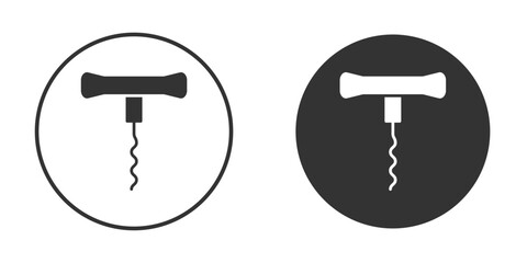 Corkscrew icons concept in solid versions. Flat design style.