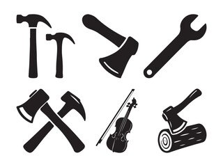Tools and Instruments Silhouettes