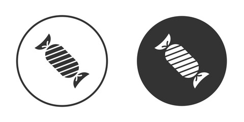 Candy icons concept in solid versions. Flat design style.