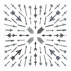 Pfeil-Set als schwarze Icons &ndash; moderne einfache Pfeile, Cursor-Symbole und Vektorsammlung