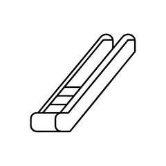 Fototapeta premium escalator icon vector