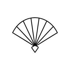 hand fan icon vector