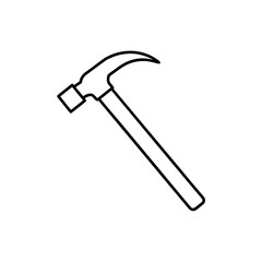 hammer tool icon vector