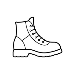hiking boot icon vector