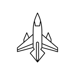 Obraz premium jet airplane icon vector