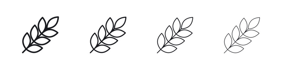 Wheat grain icon Eps10. icons graphic design