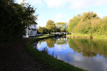 Fototapeta premium canal in the village