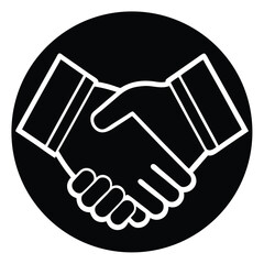 cultural handshake vector icon
