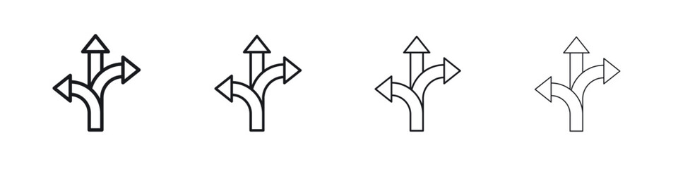 Three directions icon Eps10. icons graphic design