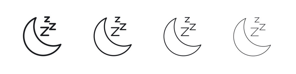 Sleep icon Eps10. icons graphic design
