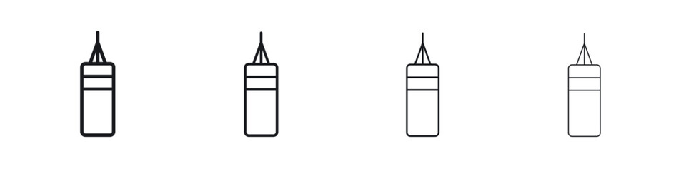 Punching bag icon Eps10. icons graphic design