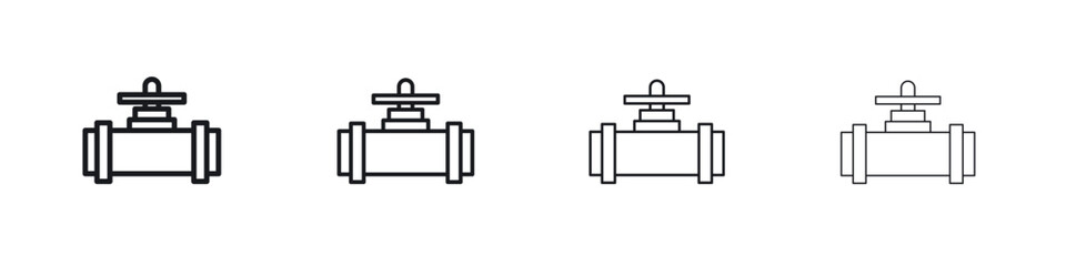 Pipe valve icon Eps10. icons graphic design