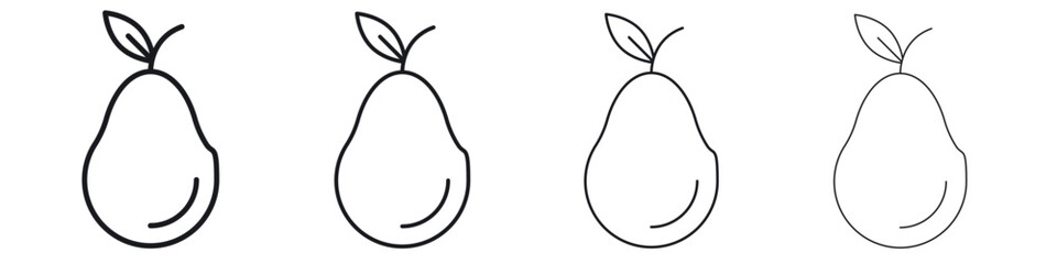 Pear icon Eps10. icons graphic design