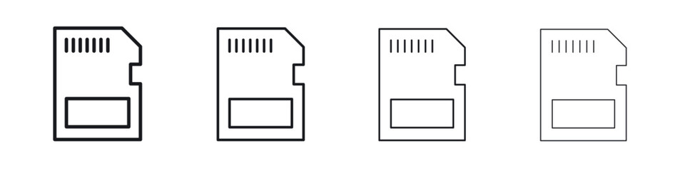 Memory card icon Eps10. icons graphic design