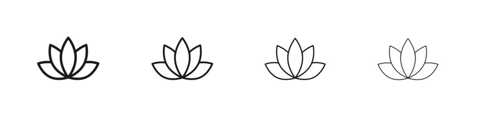 Lotus icon Eps10. icons graphic design