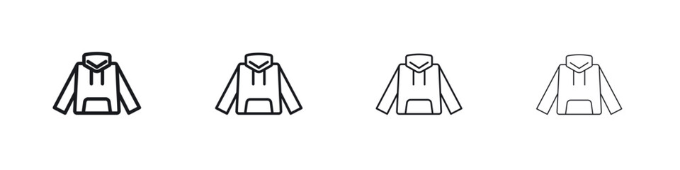 Hoodie jacket icon Eps10. icons graphic design