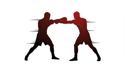 Silhouette illustration of a martial artist in attack pose, perfect for graphic projects, logos, gyms, and sports campaigns. 