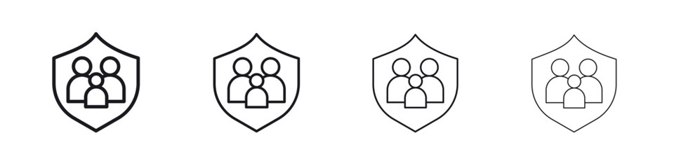 Family insurance icon Eps10. icons graphic design