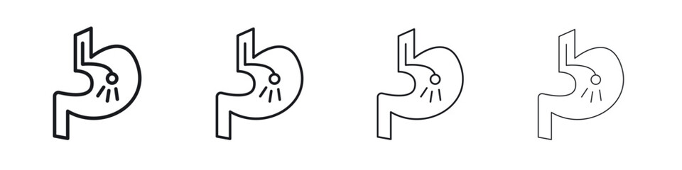 Endoscopy icon Eps10. icons graphic design