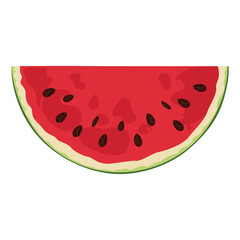 Slice of watermelon. Summer freshness. Fruit collection.