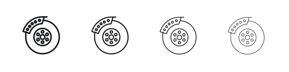 Disk brake icon Eps10. icons graphic design