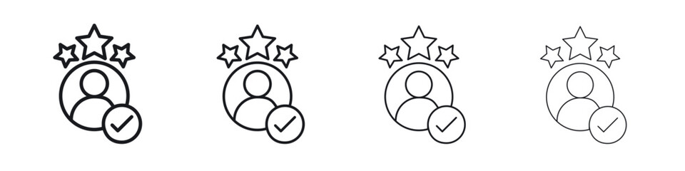 Customer experience icon Eps10. icons graphic design