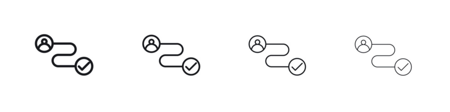 Customer journey icon Eps10. icons graphic design