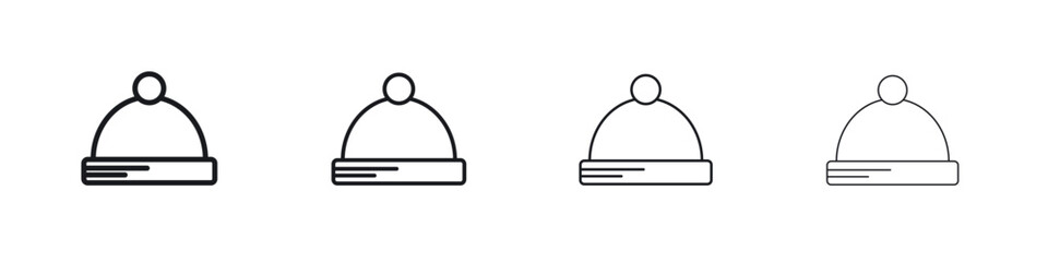 Beanie icon Eps10. icons graphic design