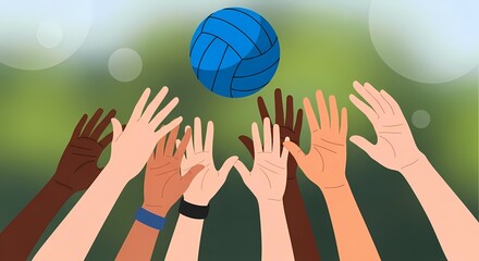 Many Hands Strive for Ball