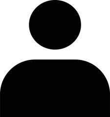 Minimal Profile Avatar Icon | Flat User Symbol | Person Silhouette PNG