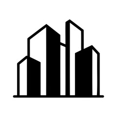 Tall Buildings Icon for Property, Realtor, and Realty Websites