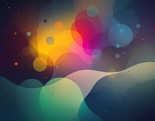 Fototapeta premium abstract background with bokeh lights and stars