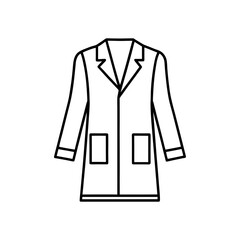 lab coat icon vector