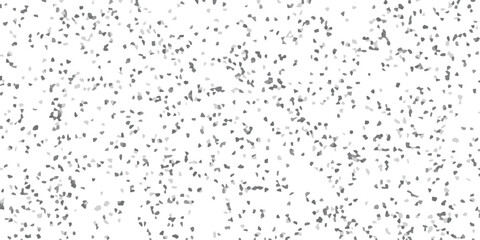 Abstract mosaic pattern in grayscale scattered geometric shapes on white background for design elements and textures