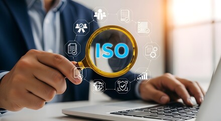Naklejka premium Understanding iso standards: a comprehensive guide to iso certification and compliance process