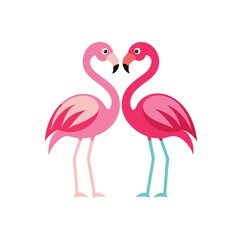 pink flamingo vector illustration
