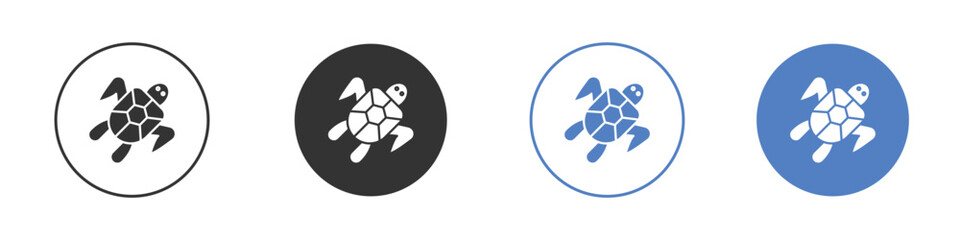 Obraz premium Turtle icon for web design. pixel perfect flat icons