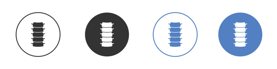 Spinal column icon for web design. pixel perfect flat icons