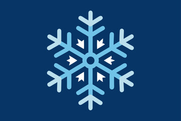 snowflake on white background