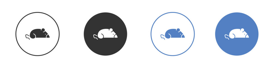 Rat icon for web design. pixel perfect flat icons