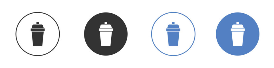 Protein shake icon for web design. pixel perfect flat icons