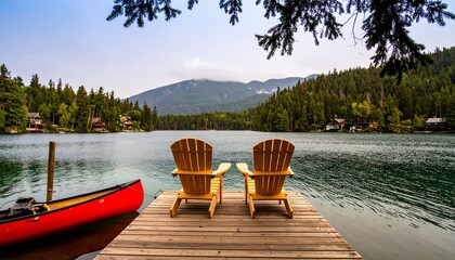 canoe on lake