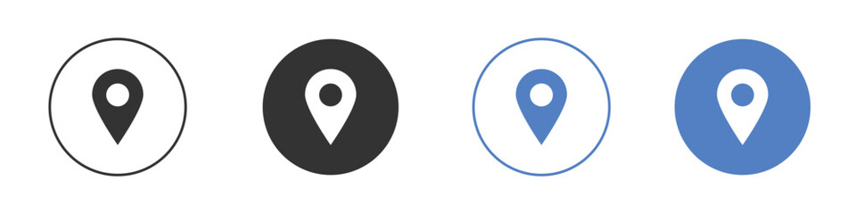 Navigation pin icon for web design. pixel perfect flat icons