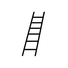 ladder leaning icon vector