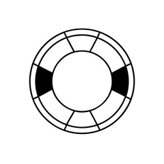 lifebuoy ring icon vector