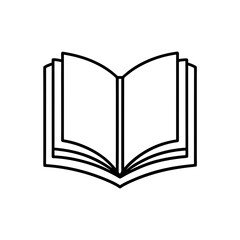 open book icon vector