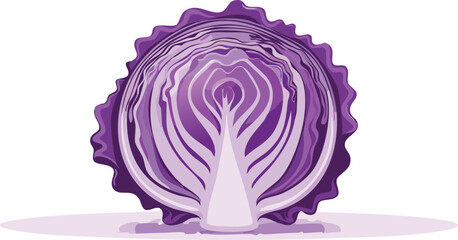 Obraz premium vector cabbage vegetable isolated on a transparent background.cabbage, healthy eating, leaf, food, organic, vegetable, clip art, leafy, sparse, colors, cut-out, flier, nourishment, produce,