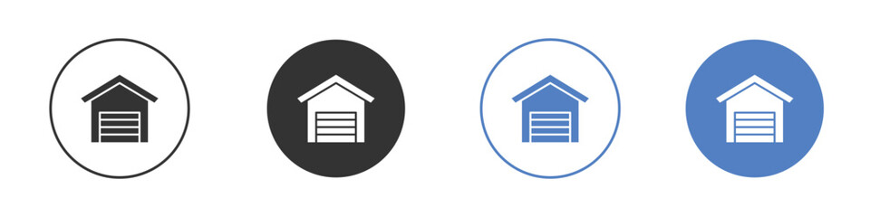 Garage icon for web design. pixel perfect flat icons